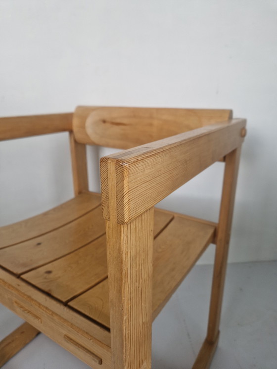Image 1 of Edvin Helseth Trybo Fureka 313 Kiefer Brutalistischer Esszimmerstuhl