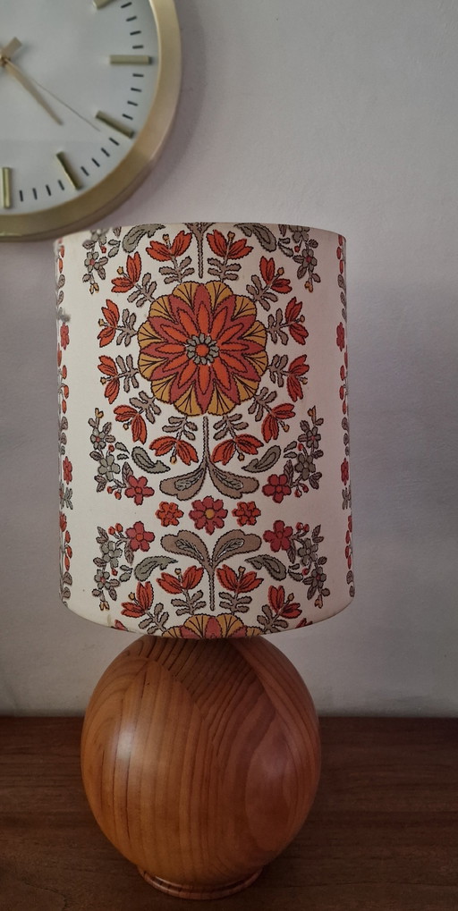 Lampe de table vintage en teck Ikea