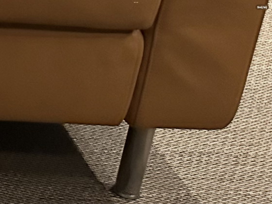 Image 1 of 2 okergele strakke lederen Gelderland 3260F Fauteuils