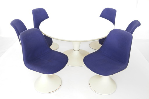 Orbit Series 6 chairs + table SET | Herman Miller | Farner & Grunder 1960 1970