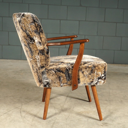 Vintage Cocktail Armchair - Velvet - 1960s