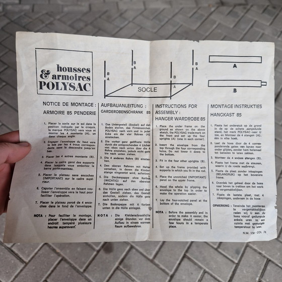 Image 1 of Armadio vintage anni '70, armadio da campeggio sospeso