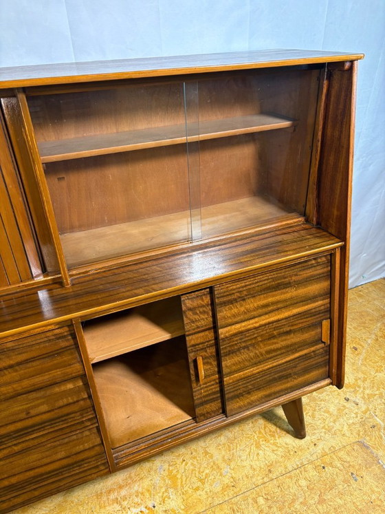 Image 1 of Mid Century Retro Vintage Walnut Sideboard / Drinks Cabinet by F.D. Welters (Circa 1960)  A stylish and highly functional mid ce
