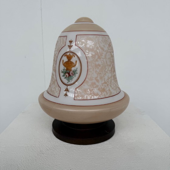 Image 1 of Deckenlampe mit Blumendekor 1910/1920