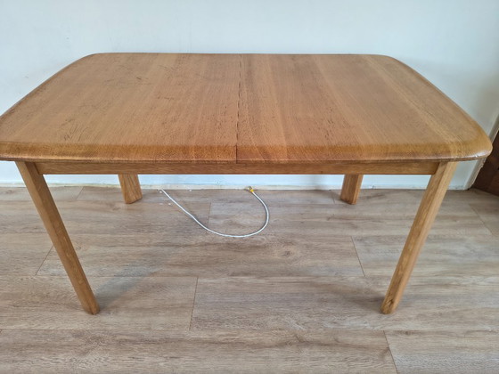 Oak Dining Table – Designer & Extendable – Wood (photo 10 of 20)