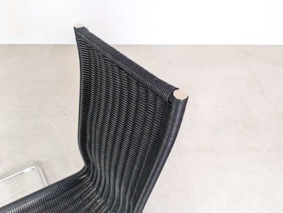 Image 1 of Ensemble original de 3 chaises cantilever Tecta B20 Jean Prouvé, noires