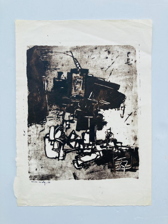 Image 1 of Wim Motz - Lithographie ancienne - 1966