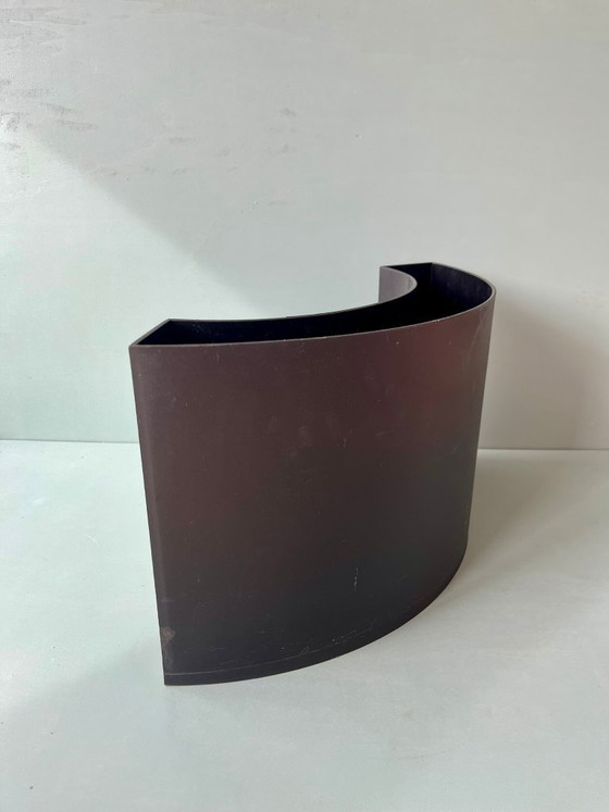 Image 1 of Wave magazine rack, newspaper rack, postmodern vintage, Italy, black, 90s