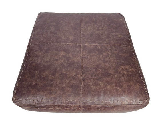 Image 1 of Ottoman - Hocker - Poef -Loungkussen -  de Sede stijl - leer - 90's