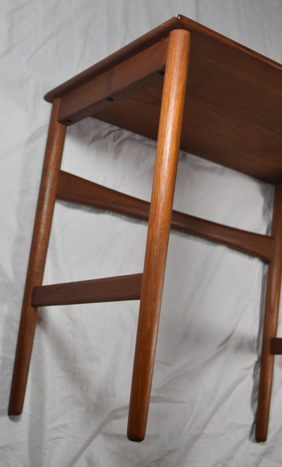 Tavolini a incastro in teak Mid Century Hans Wegener per A. Tuck, Legno, Marrone (foto 17 di 20)
