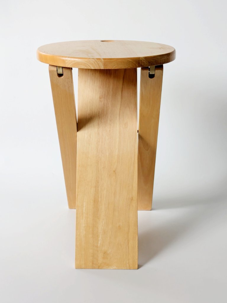 【ロジェタロン】TSスツール【Roger Tallon】 Vintage Roger Tallon TS Modernist Folding Wooden Stool