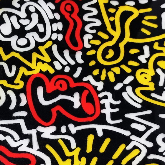 Image 1 of Plateau de service Keith Haring Pop Art des années 1990, par Café des Arts.