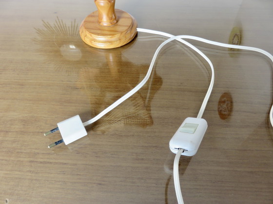 Image 1 of Lámpara escandinava de alambre y madera de los años 60 y 70