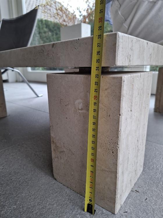 Image 1 of Travertine coffee table