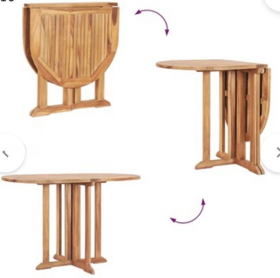 Image 1 of Buiten tafel met 2 stoelen