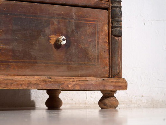 Antique chest of drawers with porcelain handles (c.1920) #77 (photo 17 of 40)