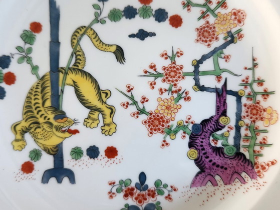Image 1 of 2 Meissener „Kakiemon“-Teller mit japanischem Motivdekor, um 1900
