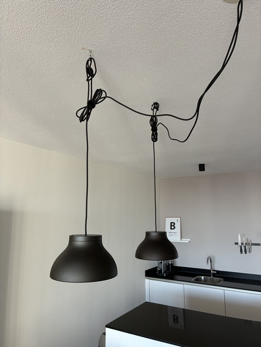 HAY PC pendant s soft black set van 2