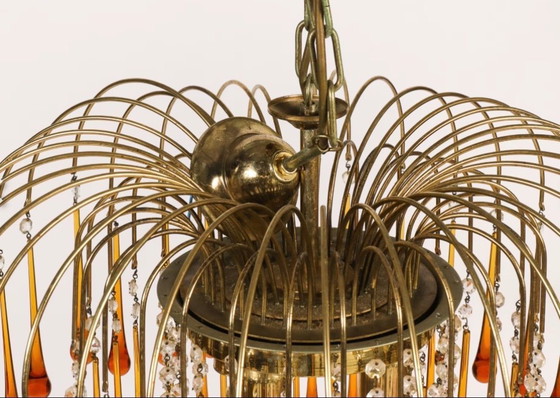 Image 1 of Murano tear drop chandelier 1970’s