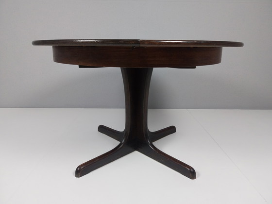Image 1 of Vintage Extendable Round Table, Mid-Century