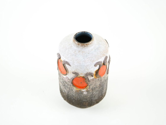 Vase en céramique, design allemand, années 1960, fabriqué par Strehla, Multicolore (photo 4 sur 8)