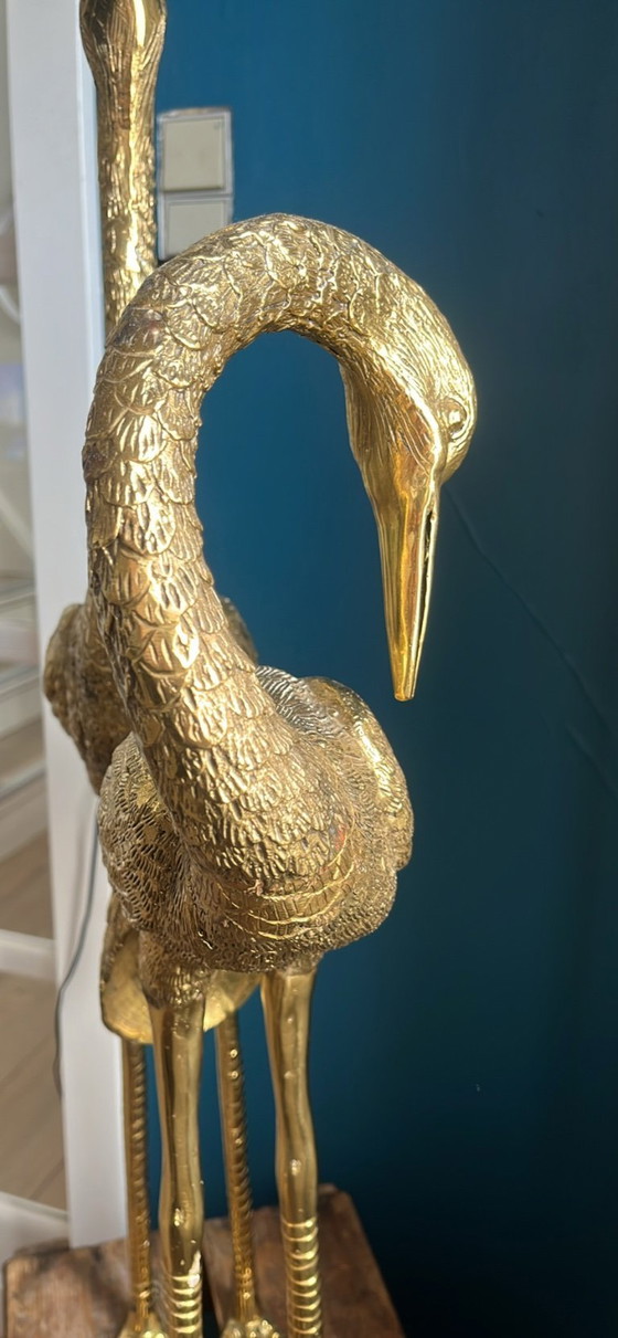 Image 1 of Grullas/garzas antiguas hechas de latón