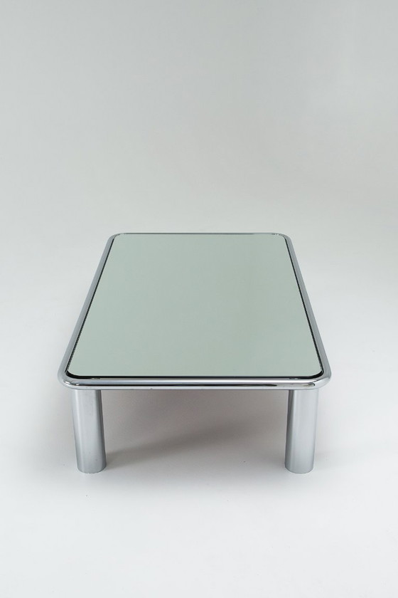 Image 1 of Sesann Mirrored Coffee Table - Gianfranco Frattini for Cassina