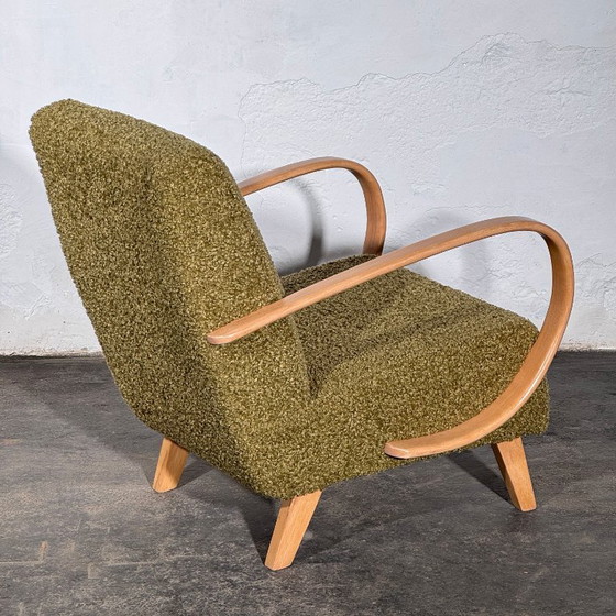 Een paar Jindrich Halabala Type C fauteuils, volledig gerestaureerd, jaren 1930. – Jindřich Halabala, Textile (photo 8 of 17)