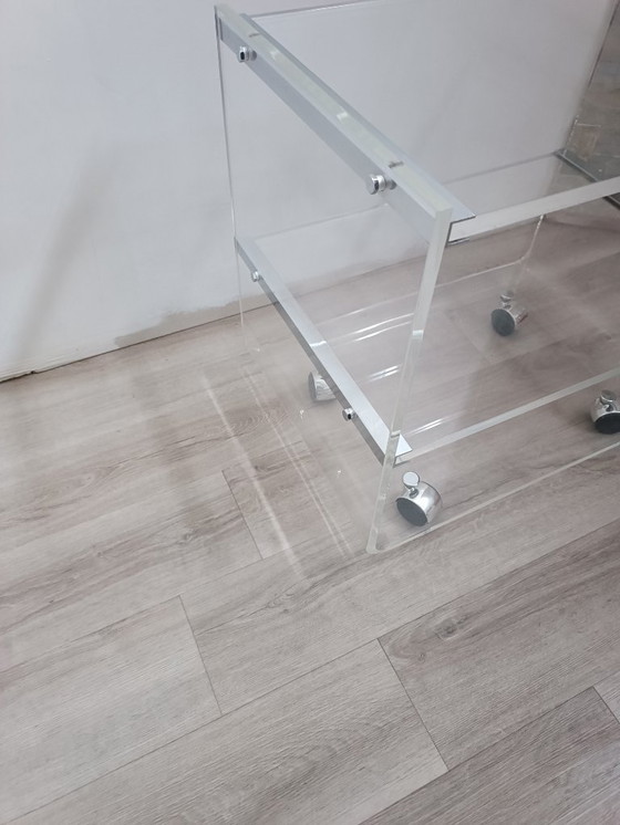 Image 1 of Table on casters by David Lange for Les invisibles du marais, 1970s