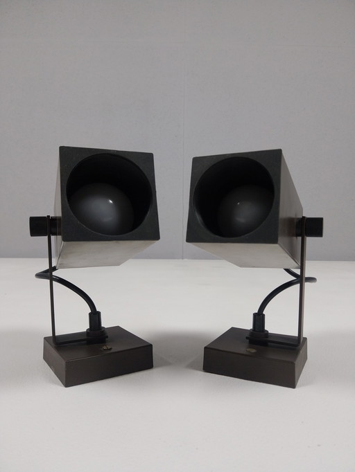 2 x Vintage wall/ceiling spotlights, Philips 1970s