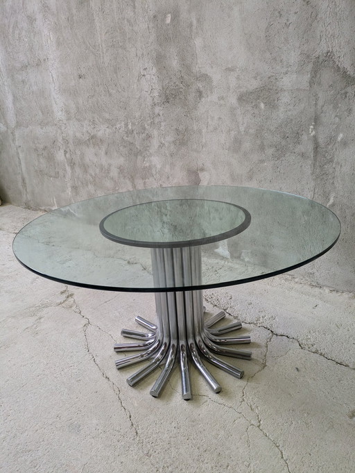 Attr. Gastone Rinaldi - Table - Métal, Verre