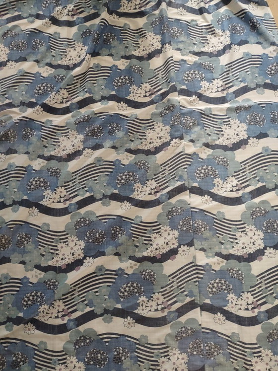 Image 1 of Grote vintage retro Japanse gordijnen uit de jaren 70
