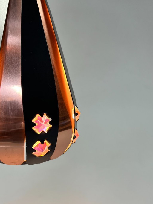 Lampe pendante intage Drop, Werner Schou, années 1960, Danemark