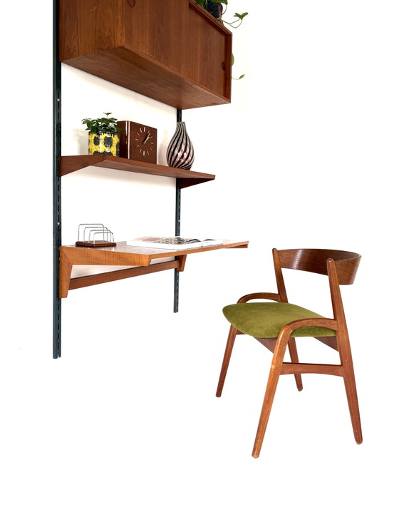 Vintage Modulair Teakhouten Wandsysteem, Kai Kristiansen ‘60 – Wandkast, Wood, Metal (photo 6 of 15)