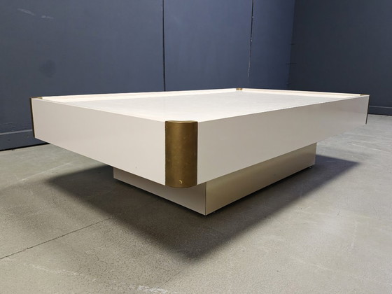 Image 1 of Tavolino da caffè vintage attribuito a Willy Rizzo, anni '70