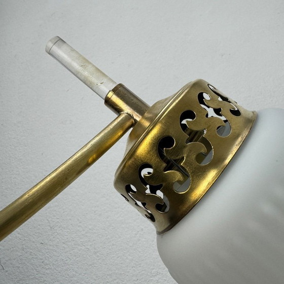 Image 1 of SET VAN 3 VINTAGE OPALINE WANDLAMPEN