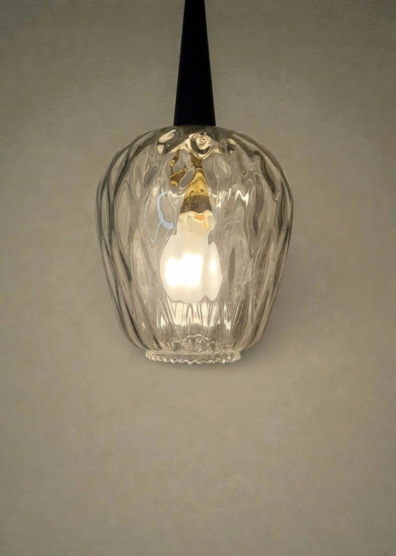Glass pendant, 1960s – Pendant lamps, Crystal, Bauhaus (photo 8 of 9)