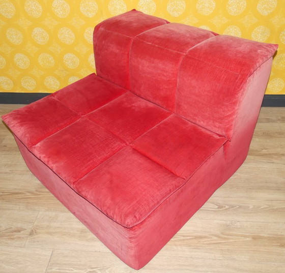 Image 1 of Modular sofa, 3 elements, corner armchair, foam, Lübke model Q-System, 1990s