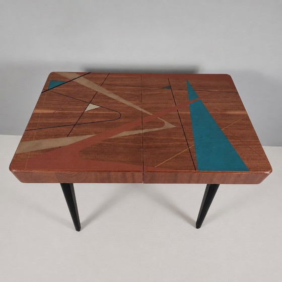 Vintage beukenhouten tafel, jaren 70 – Eettafels, Wood (photo 9 of 10)