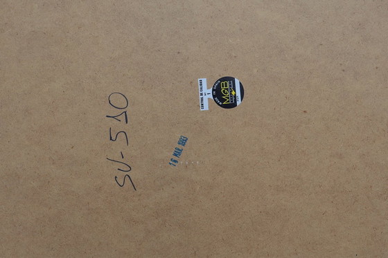 Image 1 of Large 20th Century Venetian Trapezium Mosaic Mirror with Brass Garlands