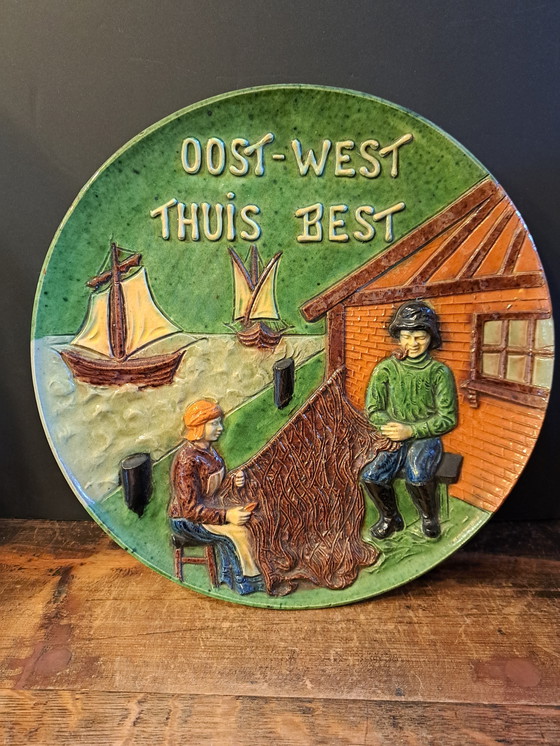 Image 1 of 1 Ceramica fiamminga XXL Diametro 32,5 cm In perfette condizioni d'epoca