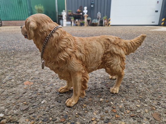 Image 1 of Magnifique golden retriever en polystone