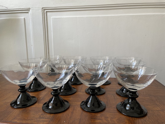 Image 1 of Set di 12 tazze da dessert retrò