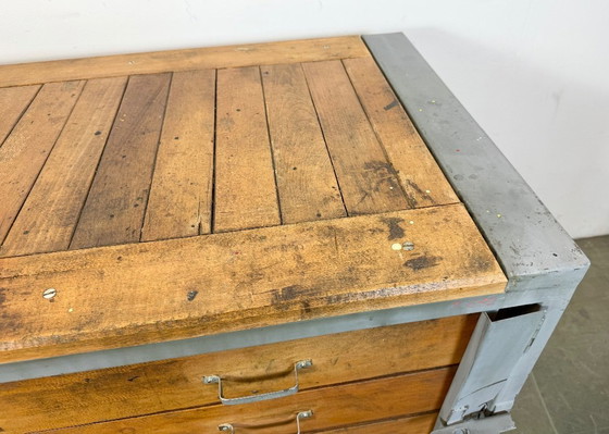 Image 1 of Cassettiera industriale grigia vintage, anni '60