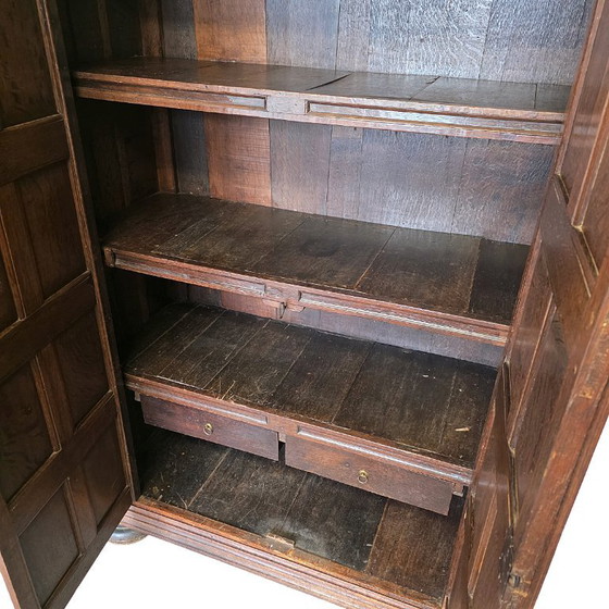 Antico armadio a pannelli in rovere olandese, inizio XVIII secolo – Armadi contenitori, Wood (photo 5 of 9)