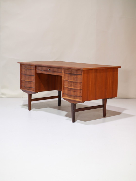 Image 1 of Freestanding desk Danish vintage teak