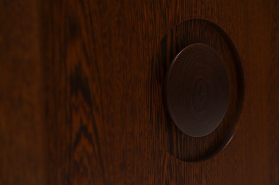 Image 1 of Brutalist cabinet in wengé - Belgium 1970s