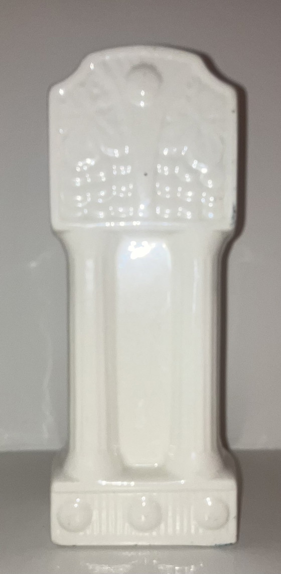 Image 1 of Vintage Belgische schouwvaas / ca. 1935-1940 /  handbeschilderde faience