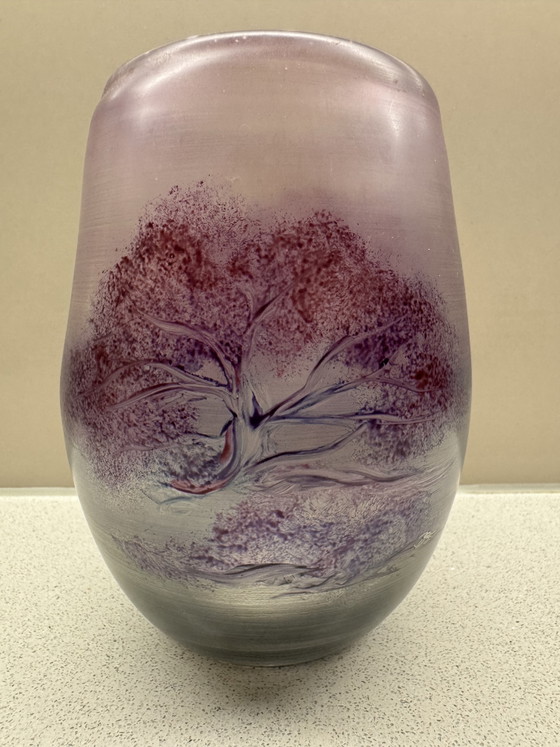 Image 1 of Vaso in vetro Hans Jürgen Richartz Studio – Collezione d'arte Richartz – anni '80