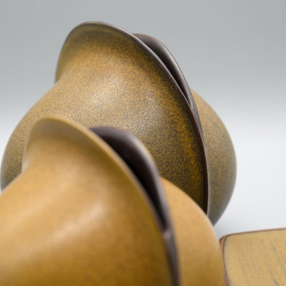 Image 1 of Rosenthal Uta Feyl Venus keramische vaas duo 14cm + 12cm & Karl Scheid bord jaren 80